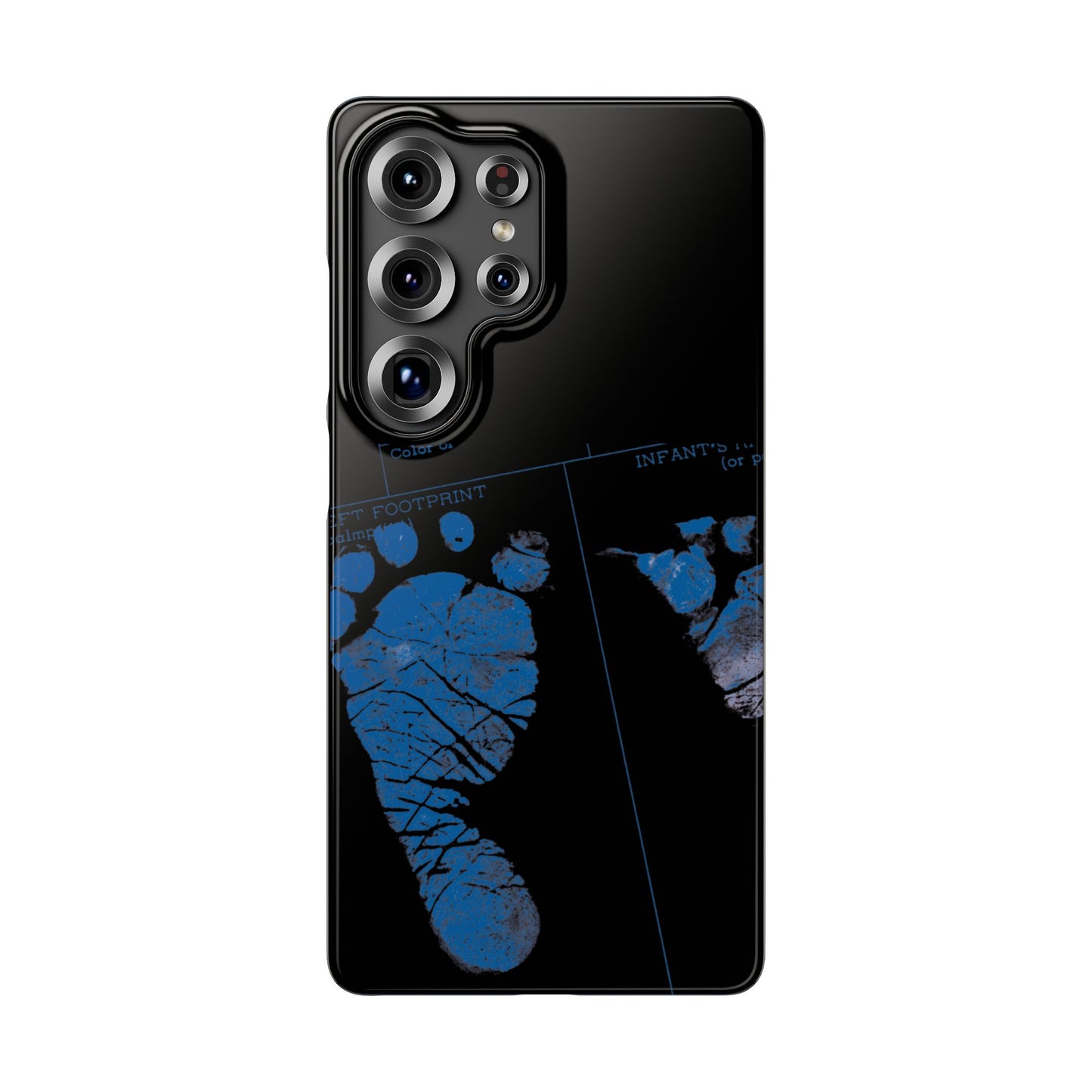 Snap Phone Case – Mom’s Little Blue Footprints