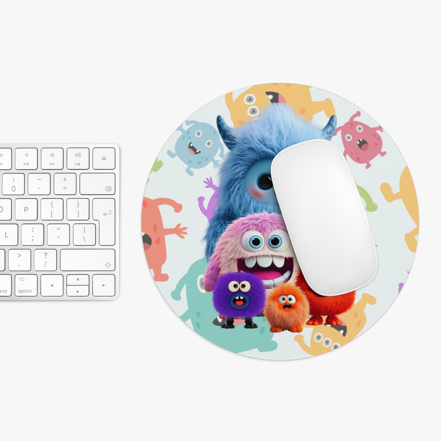 Round Mouse Pad – The Fuzzies