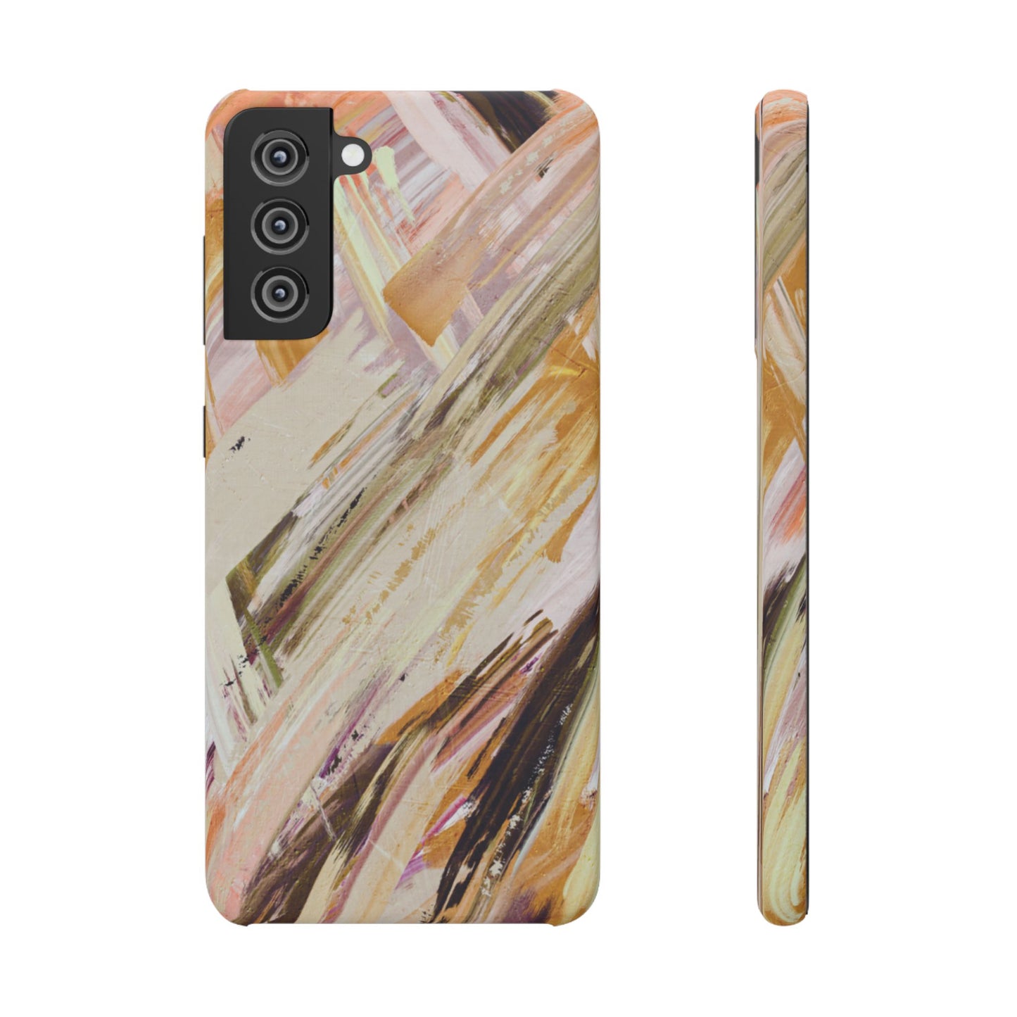 Snap Phone Case – Brush & Bronze