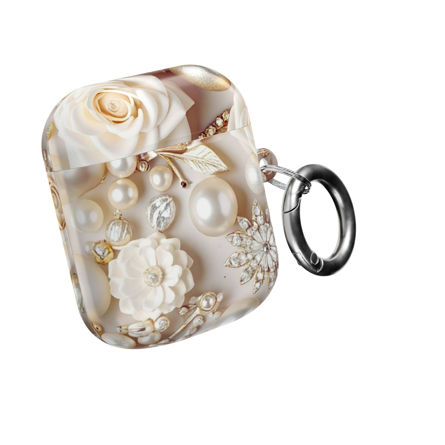 Earbud Case Cover – Ivory Opulence