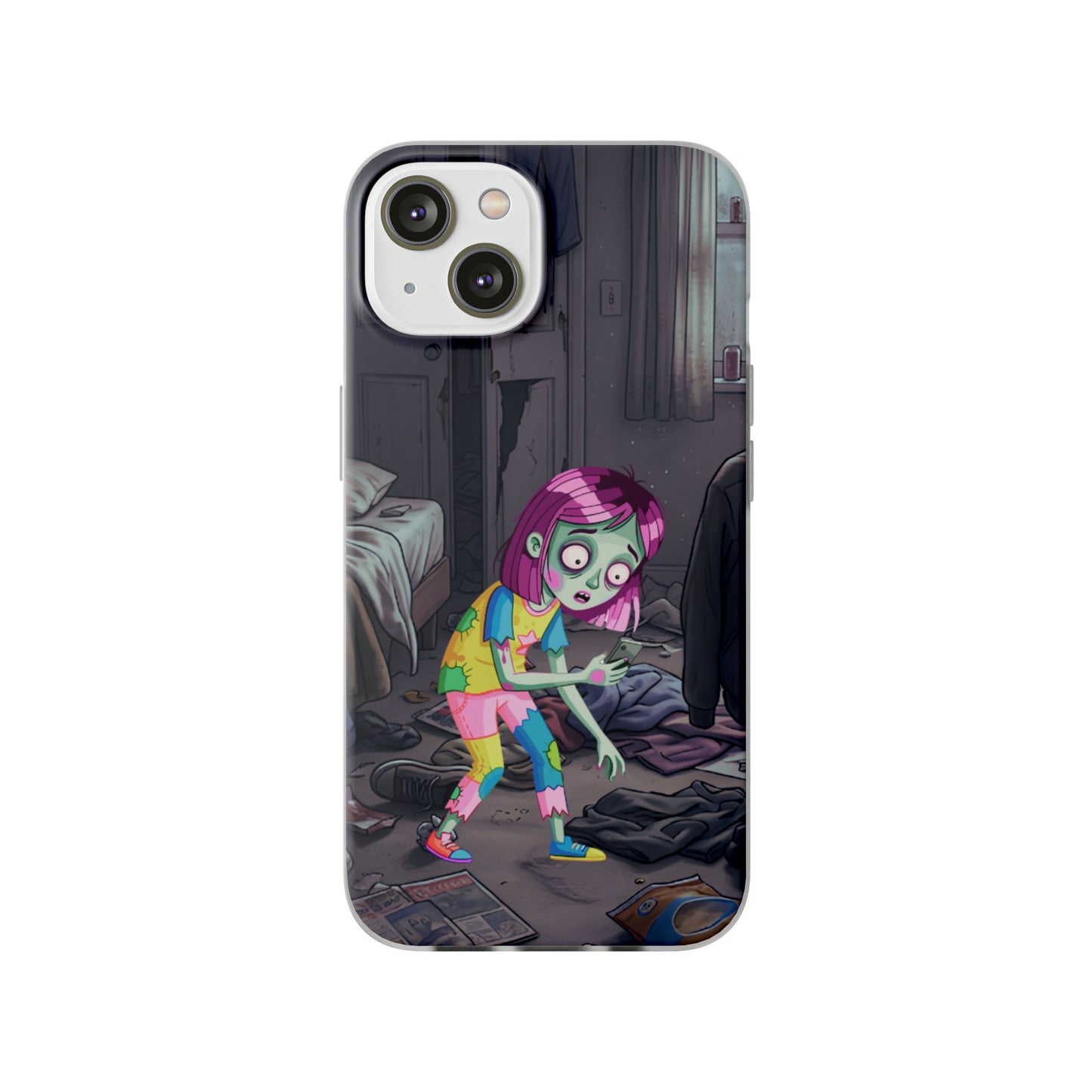 Zombie Girl Phone Case — Cute Creepy Cartoon Phone Cover