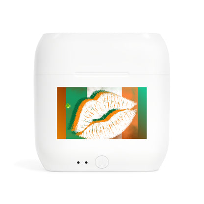 Wireless Earbuds – Irish Lip St. Patrick’s Day Design