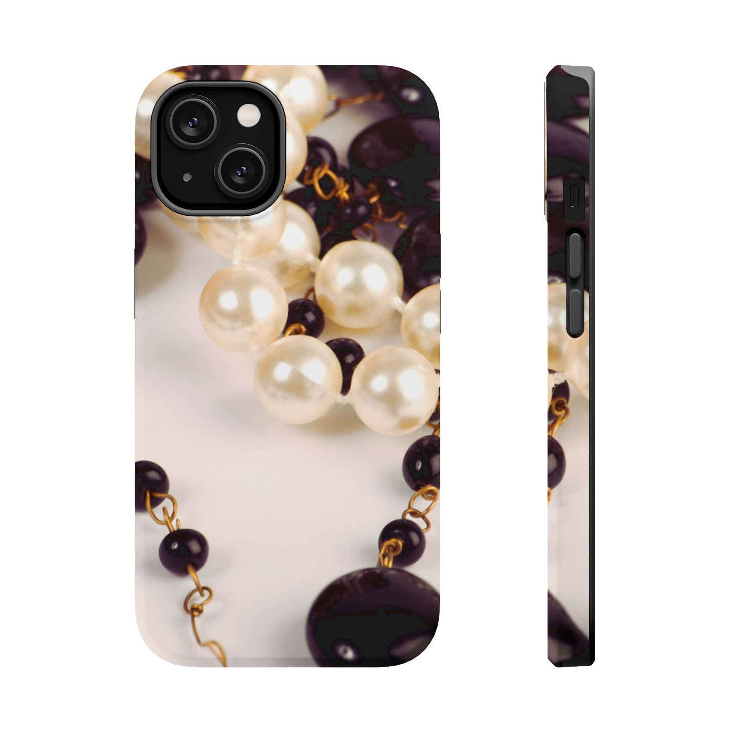 Wireless-Charging Compatible Case – Noir Pearl