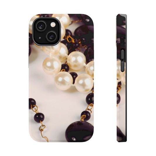 Wireless-Charging Compatible Case – Noir Pearl