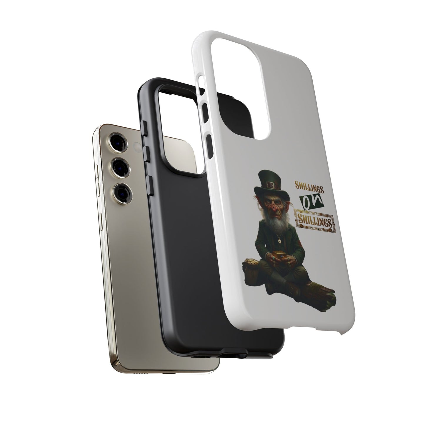 Protective Phone Case – “Shillings on Shillings” Leprechaun Design