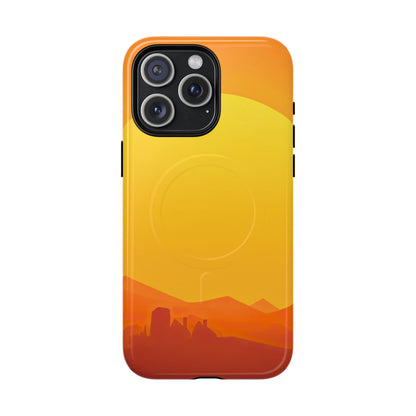 Protective Magnetic Phone Case — Desert Sunrise