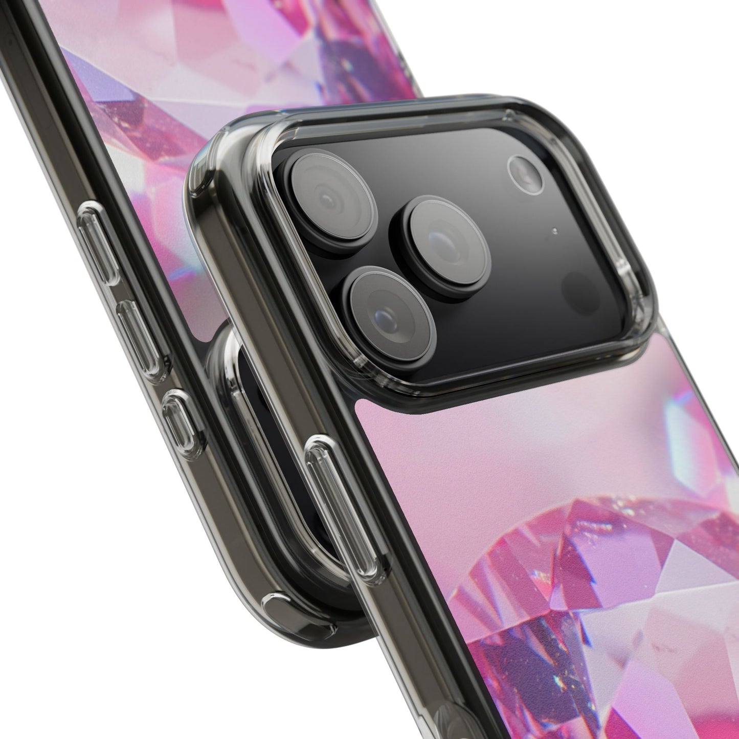 Clear Phone Case – Pink Ice