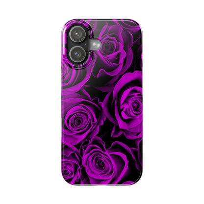 Slim Phone Case – Amethyst Roses