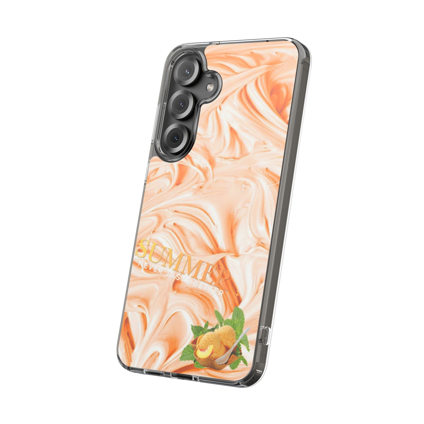 Clear Phone Case – Peach Sorbet