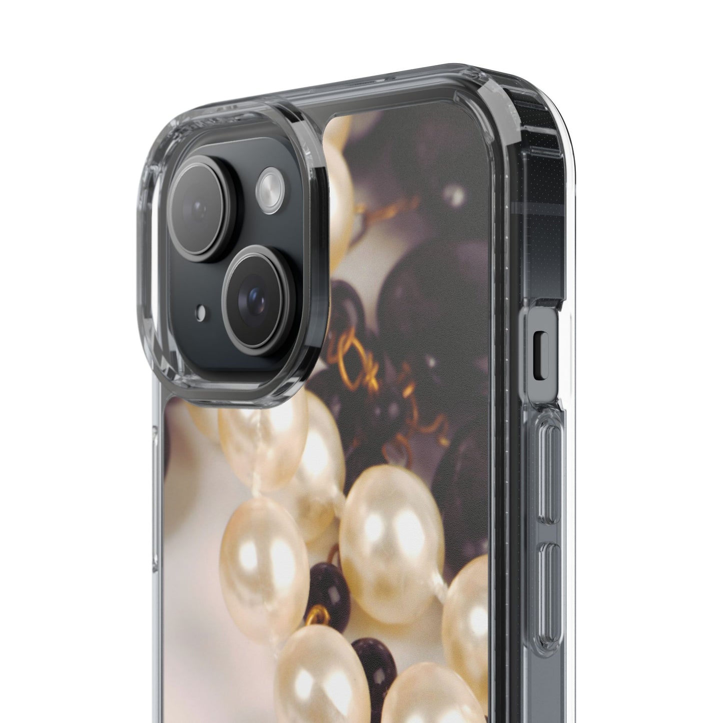 Clear Phone Case – Noir Pearl