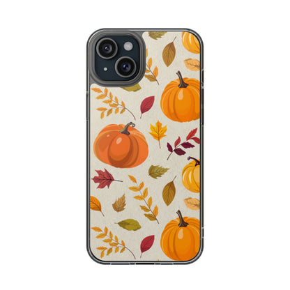 Clear Phone Case – Falling for Pumpkin