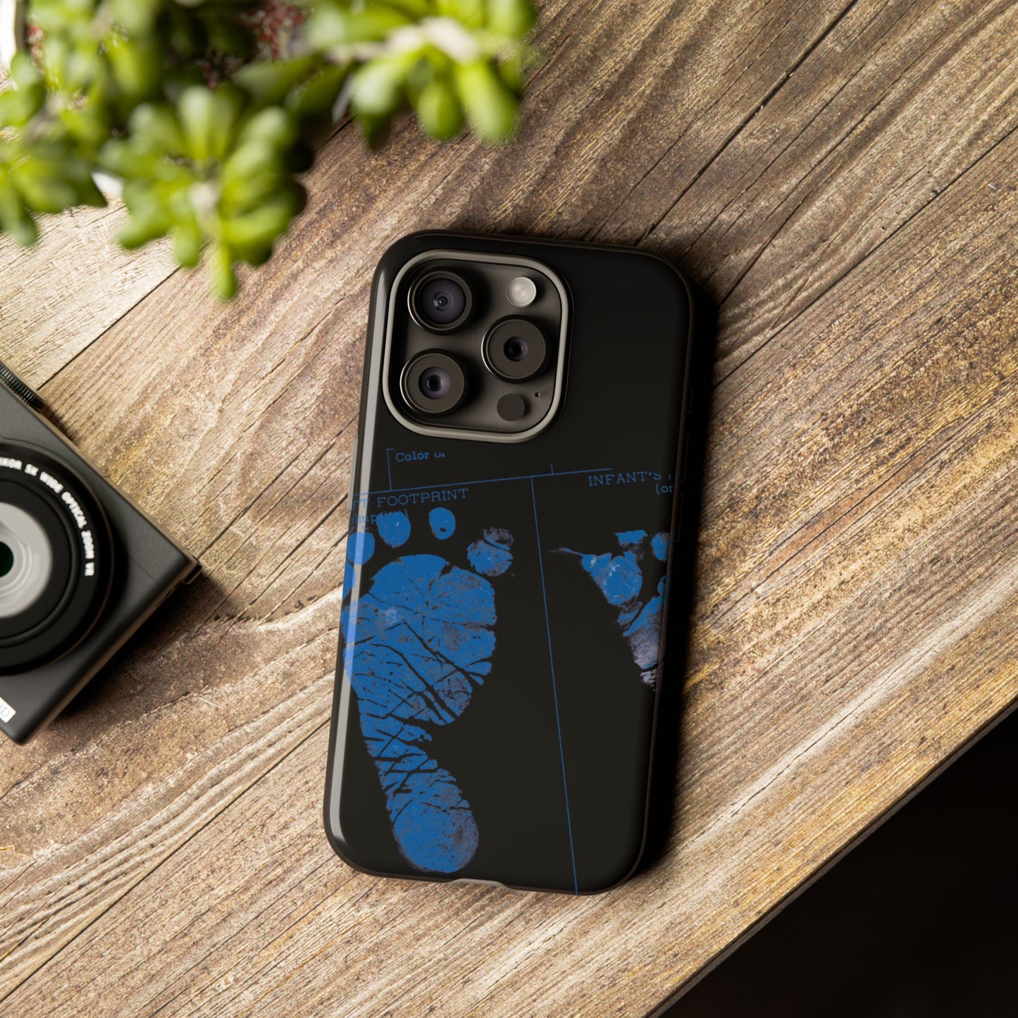 Protective Phone Case – Mom’s Little Blue Footprints