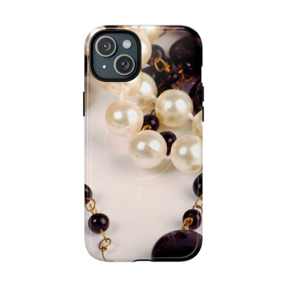 Protective Magnetic Phone Case – Noir Pearl