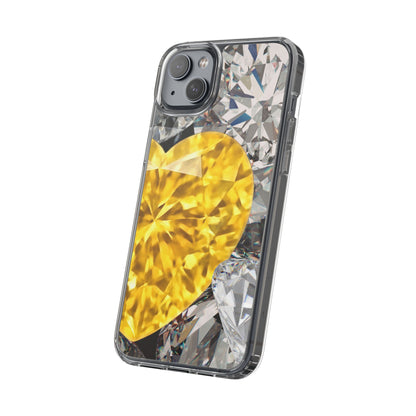 Clear Phone Case – Heart of Gold