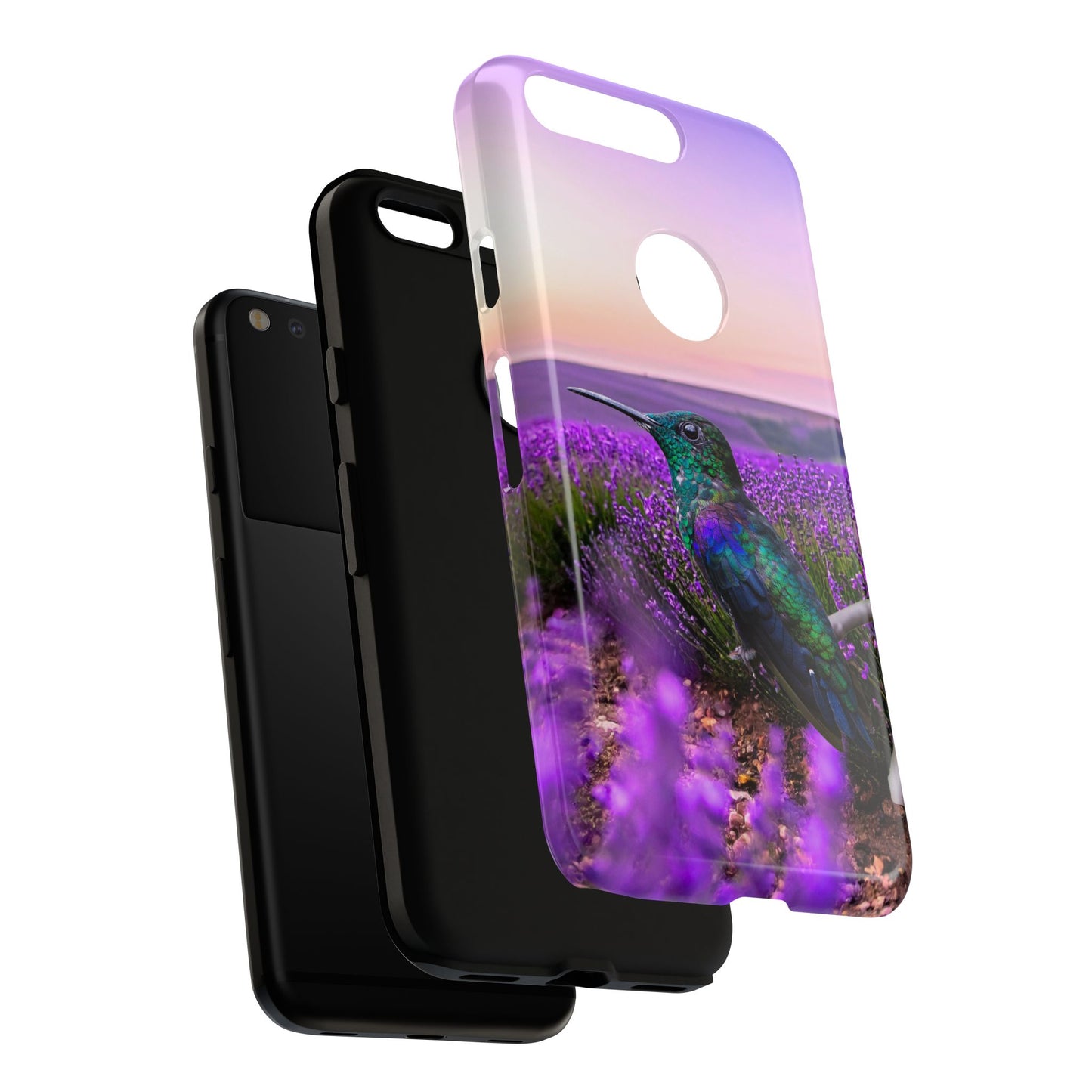 Protective Phone Case – Hummingbird Reverie
