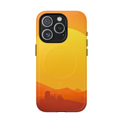 Protective Magnetic Phone Case — Desert Sunrise