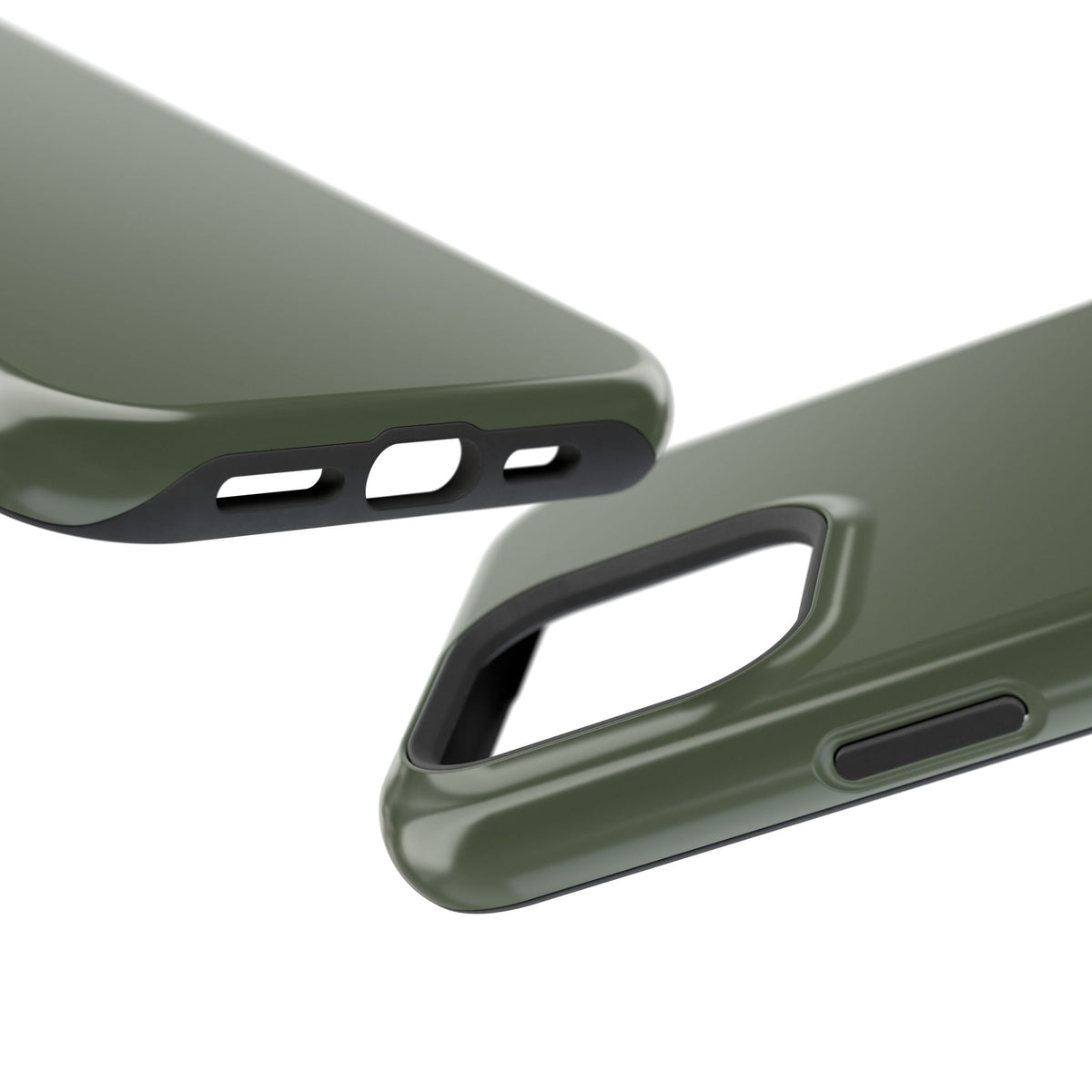 Impact-Resistant Phone Case — Military Green Protective Shockproof Cover