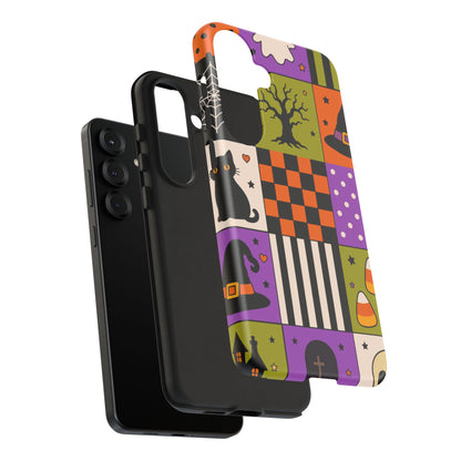Protective Phone Case – Spooky Patchwork