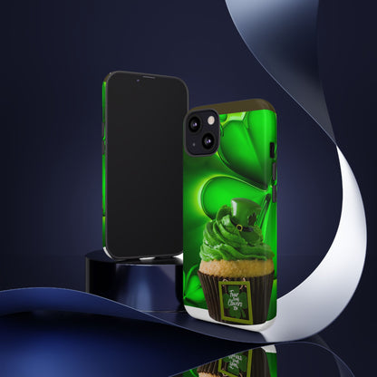 Protective Phone Case – Lucky Clover Cupcake St. Patrick’s Day Design
