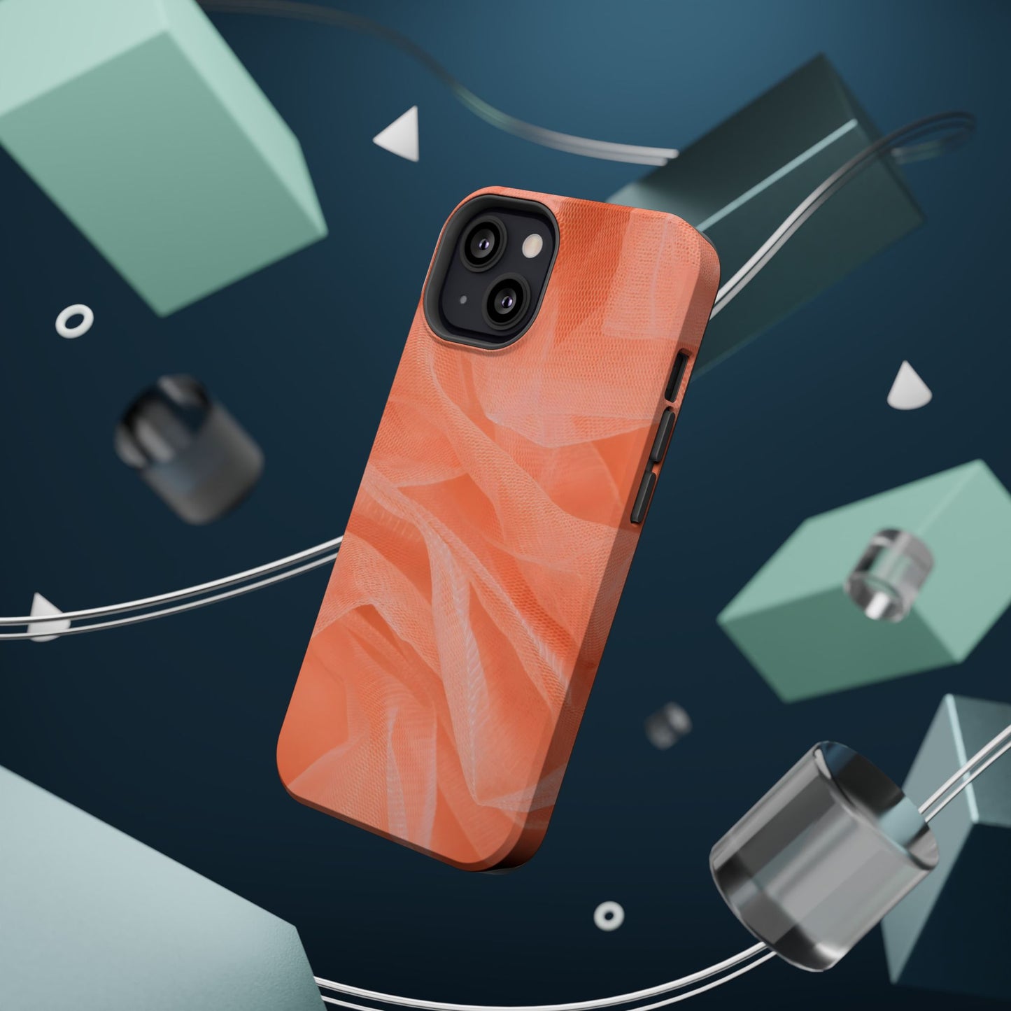 Wireless-Charging Compatible Case – Coral Veil
