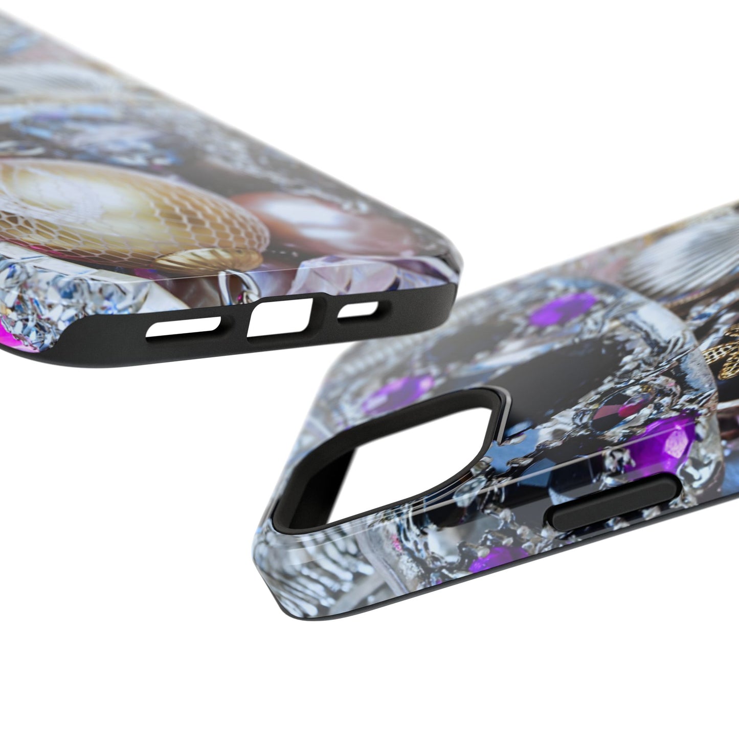 Impact-Resistant Phone Case – Chrome Jewel