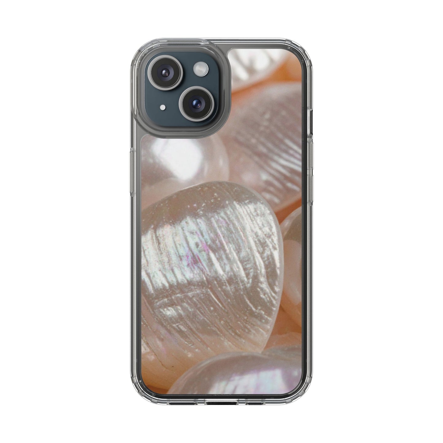 Clear Phone Case – Blush Pearl