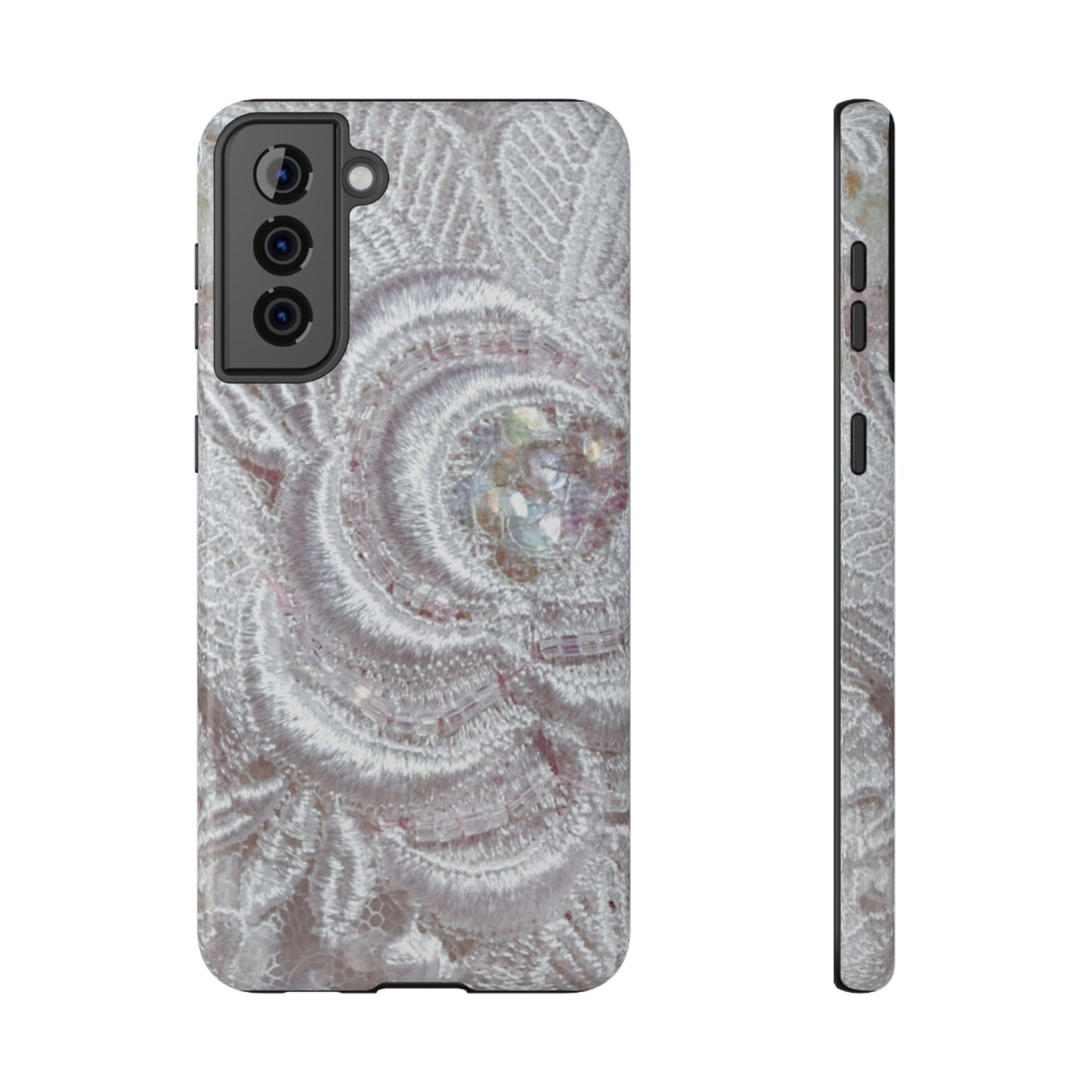 Impact-Resistant Phone Case – Lace Veil