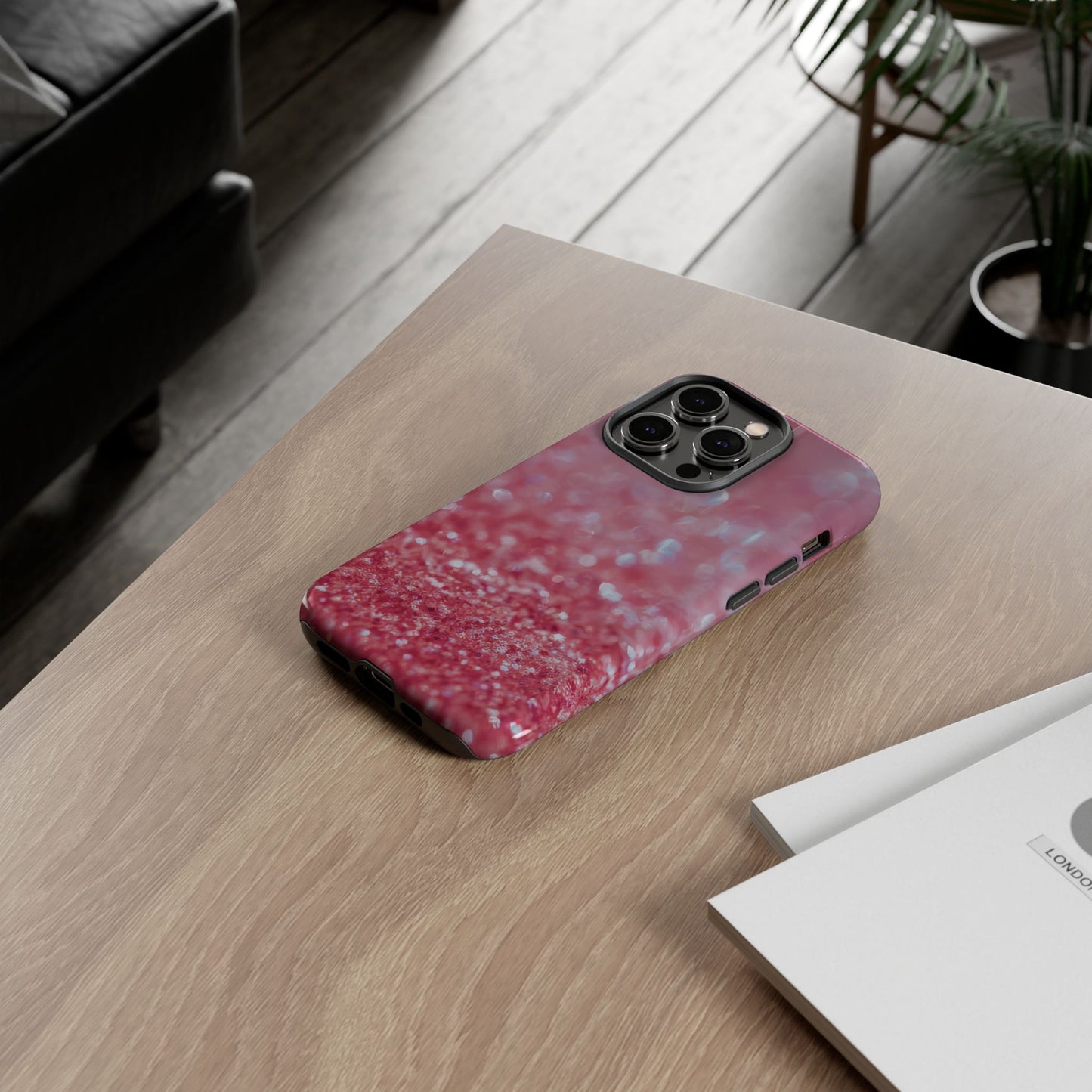Protective Phone Case – Rosé Sparkle