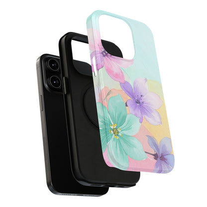 Impact-Resistant Phone Case – Water Petal