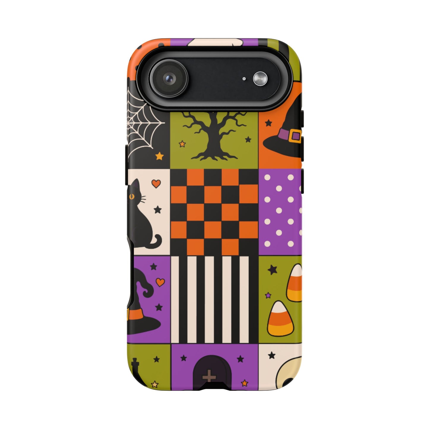 Protective Phone Case – Spooky Patchwork