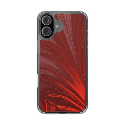 Clear Phone Case – Crimson Current