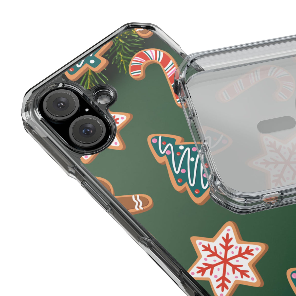 Clear Magnetic Phone Case – Cookie Season – Compatible with iPhone 14–17 Series