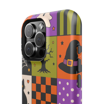 Impact-Resistant Phone Case – Spooky Patchwork