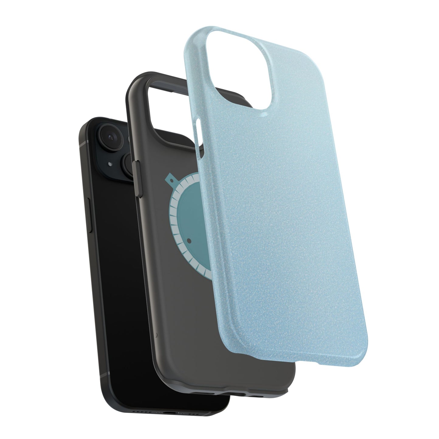 Wireless-Charging Compatible Case – Blue Whisper