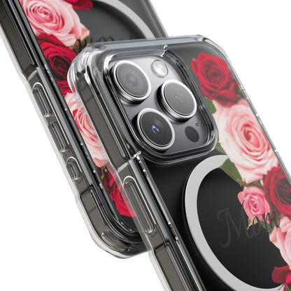 Clear Magnetic Phone Case – Mom’s Rose Bouquet