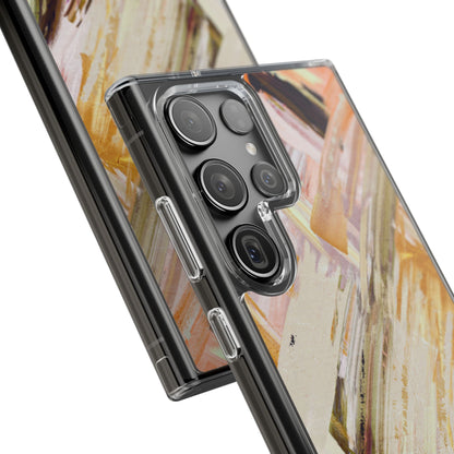Clear Phone Case – Brush & Bronze