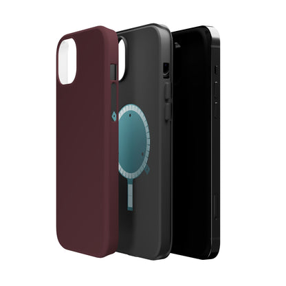 Wireless-Charging Compatible Case – Mulled Wine – Compatible with iPhone 13–17 & Samsung Galaxy S25–S26 Series