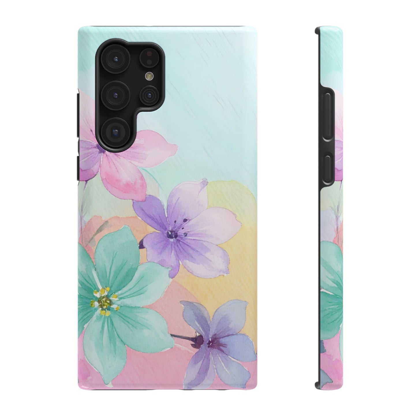 Impact-Resistant Phone Case – Water Petal