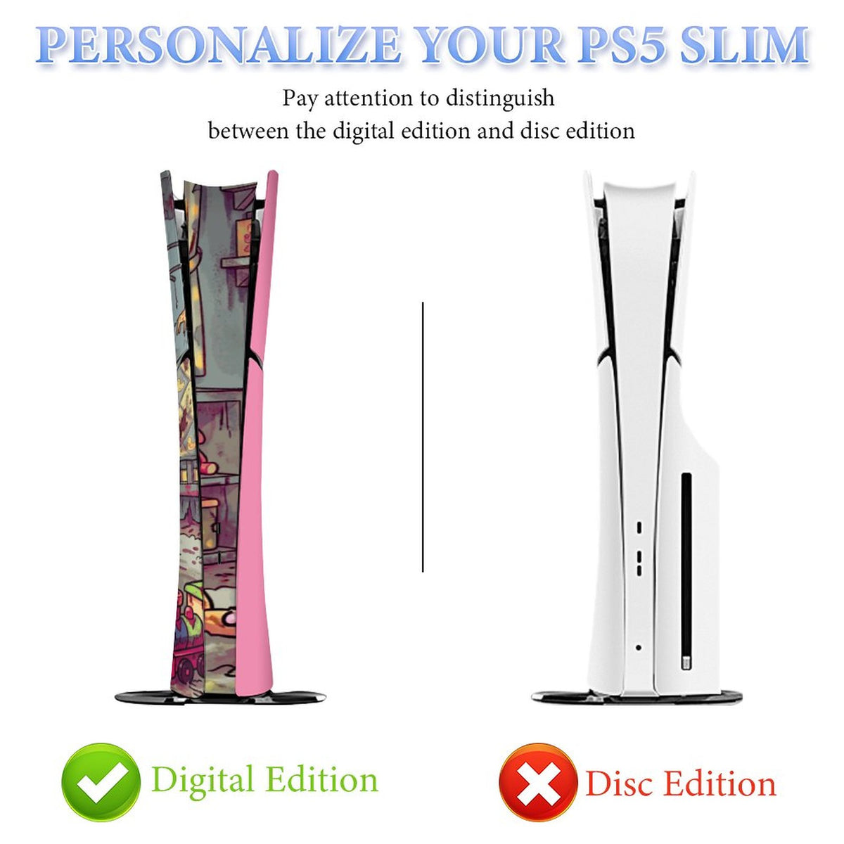Console Skin Kit – Little Nightmare – Compatible with PlayStation 5 Slim Digital Edition