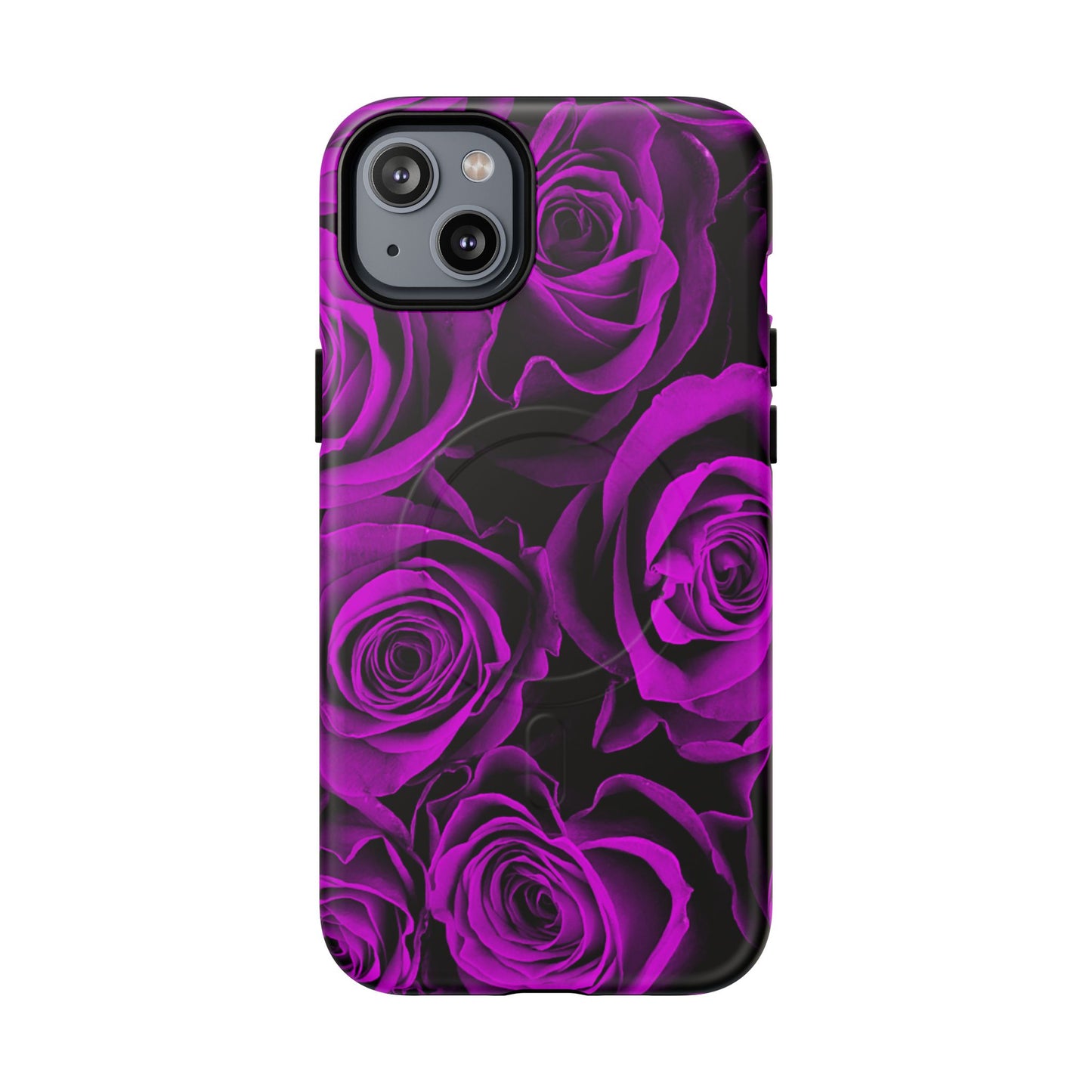 Protective Magnetic Phone Case – Amethyst Roses