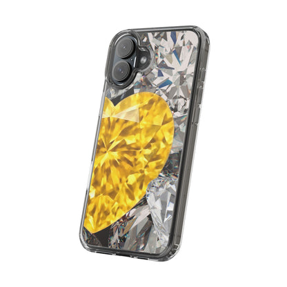 Clear Phone Case – Heart of Gold