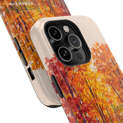 Impact-Resistant Phone Case – Autumn Remembered – Compatible with iPhone 11–17 & Samsung Galaxy S22–S26 Series