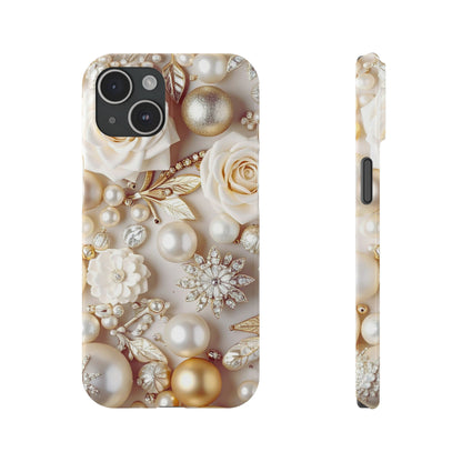 Slim Phone Case – Ivory Opulence