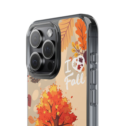 Clear Phone Case – Fall in Love