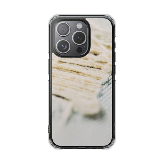 Clear Magnetic Phone Case – Woven Warmth