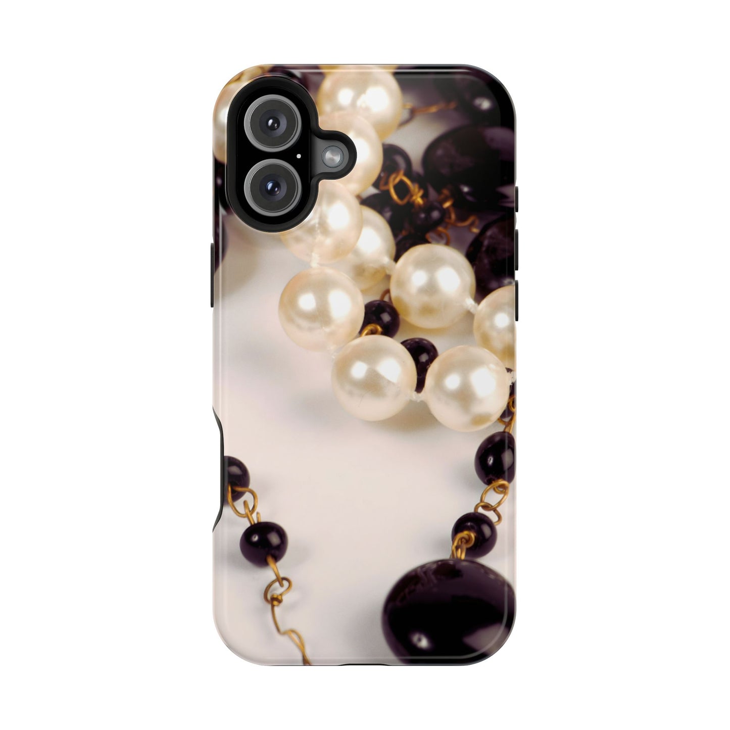 Wireless-Charging Compatible Case – Noir Pearl