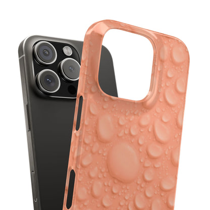 Slim Phone Case – Apricot Rain
