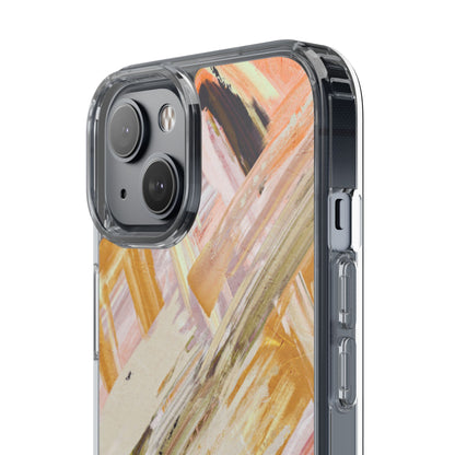 Clear Phone Case – Brush & Bronze