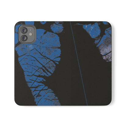 Flip Case – Mom’s Little Blue Footprints