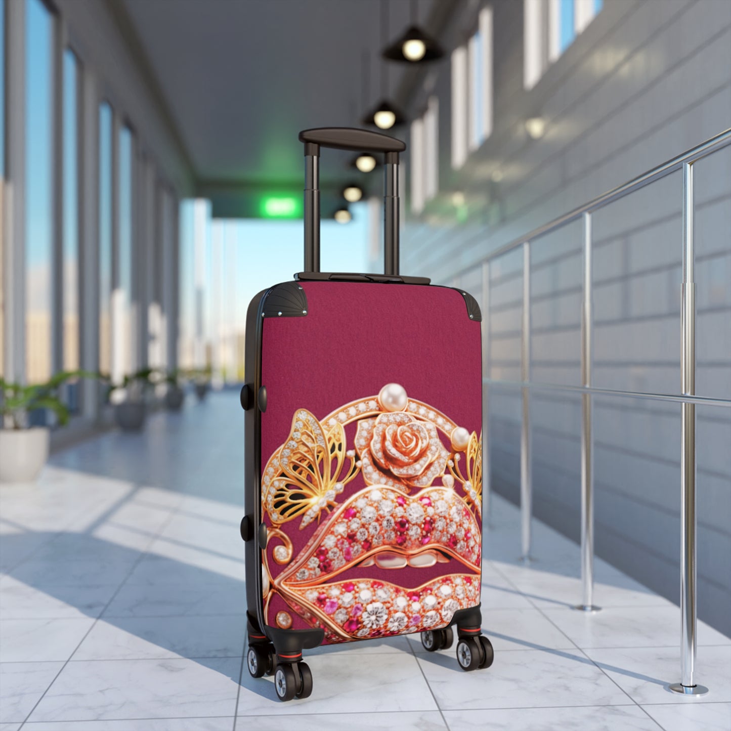 Hardshell Suitcase – Kiss of Gold
